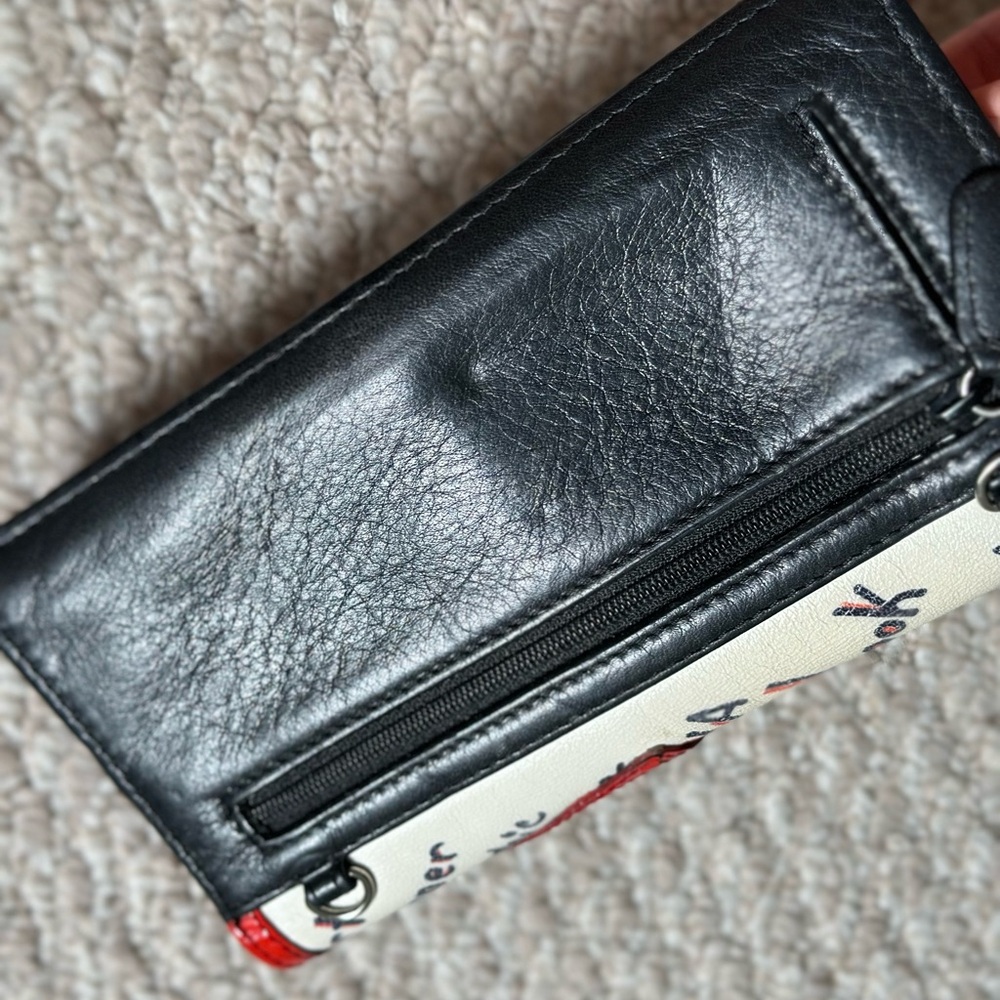 Brighton Red and White Graphic Wallet - Picture 8 of 17